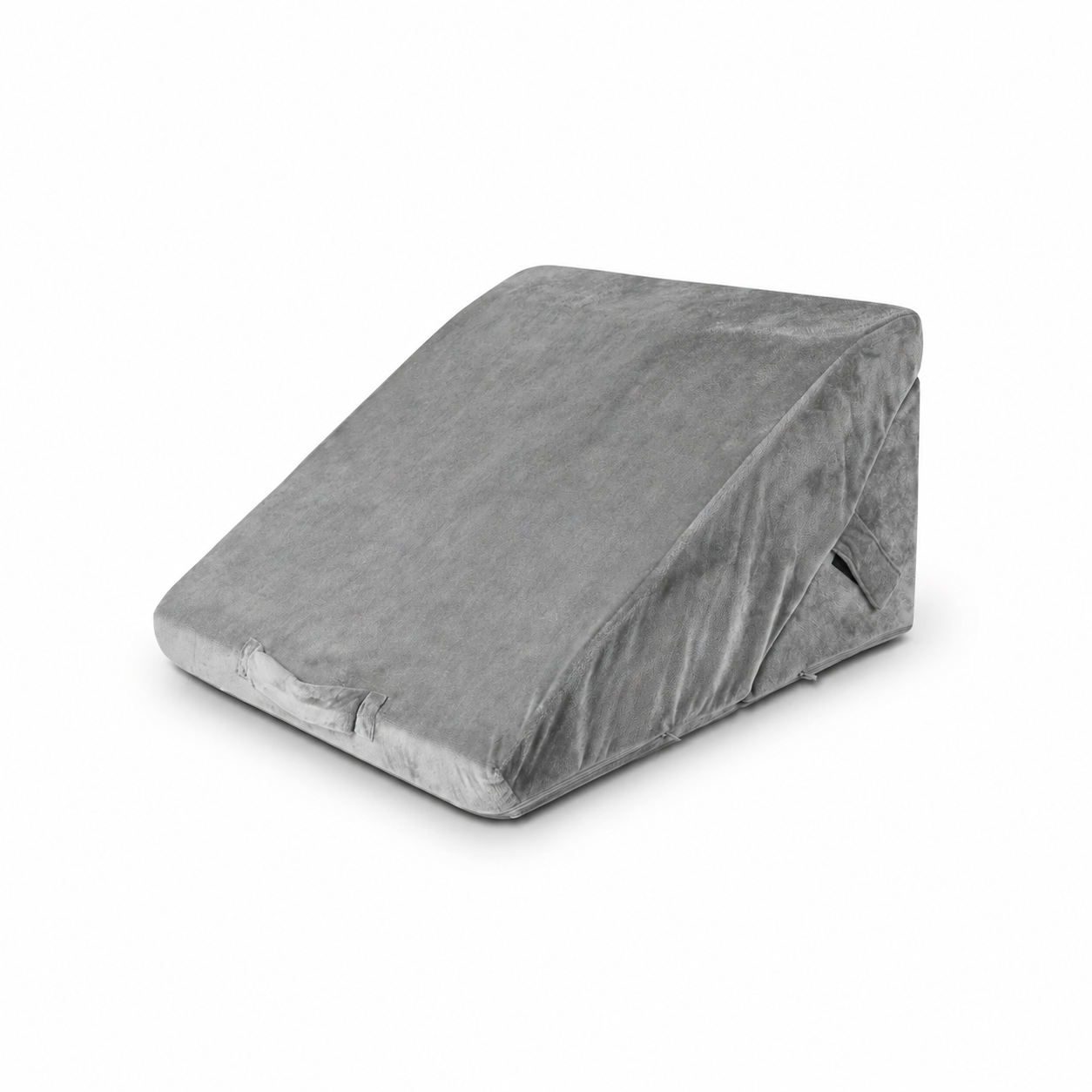 Adjustable Memory Foam Wedge Pillow with Washable Velvet Cover for Bed Sofa Reading(55x55x33cm)