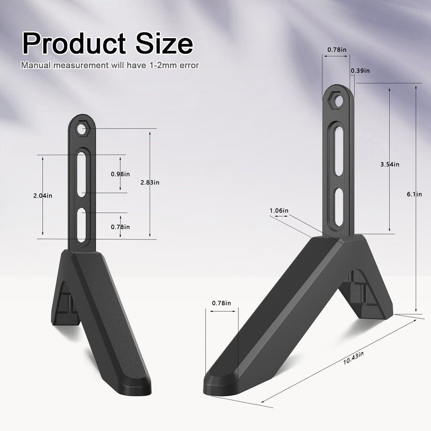 Universal TV Stand with Screws Easy Installation Tabletop Stand for TVs Compatible withSamsung LG TCL Vizio Hisense