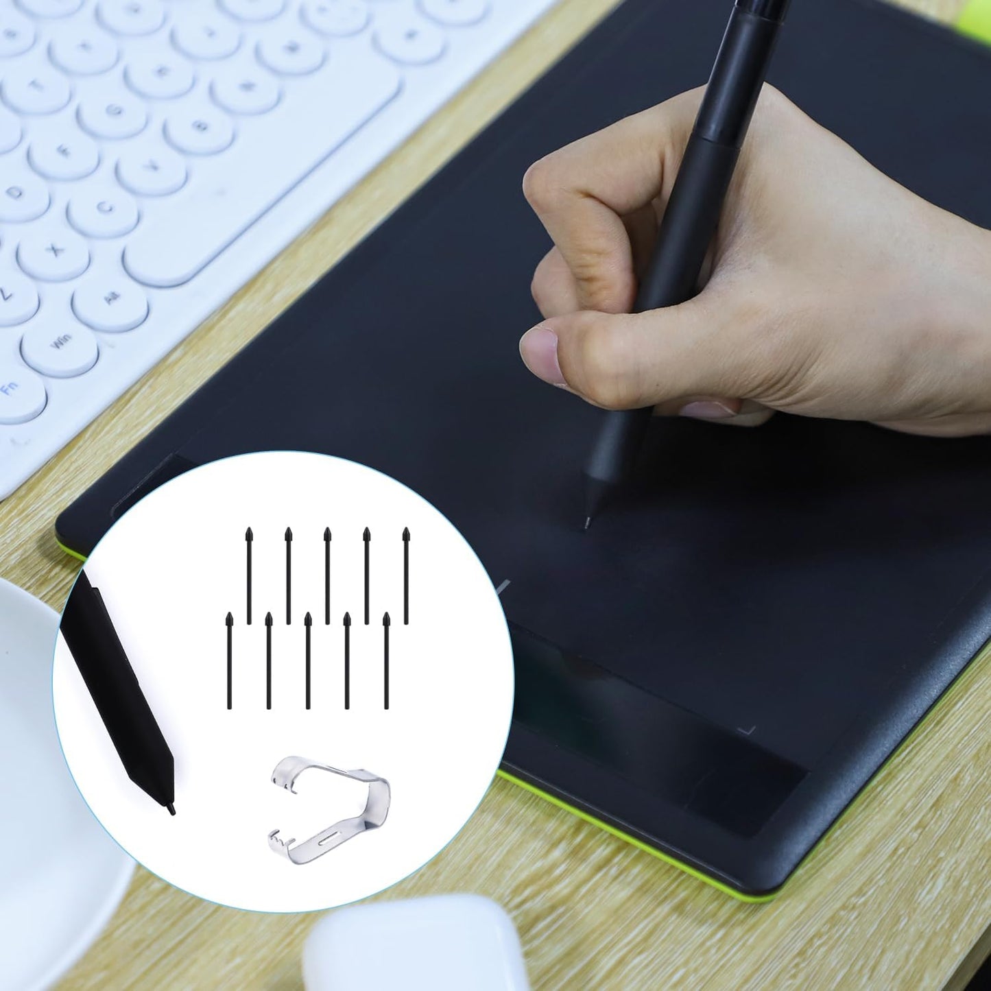 S Pen Nibs 10pcs Black for Compatible with Samsung Galaxy Tab S6 S7 S7 Plus S8 S8 Plus with Installation Tool