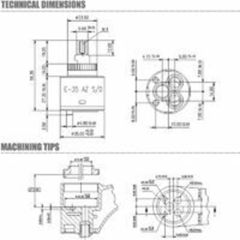 DEBUNS Ceramic Faucet Insert 35MM for Mixer Valve Replacement