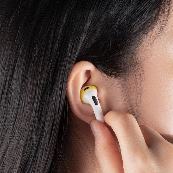 3 sets of earplugs for Airpods Pods 3 silicone ear caps Bluetooth compatible headphones Earplugs Ear cushions Ultra-thin anti-slip Blue red yellow Blue red yellow