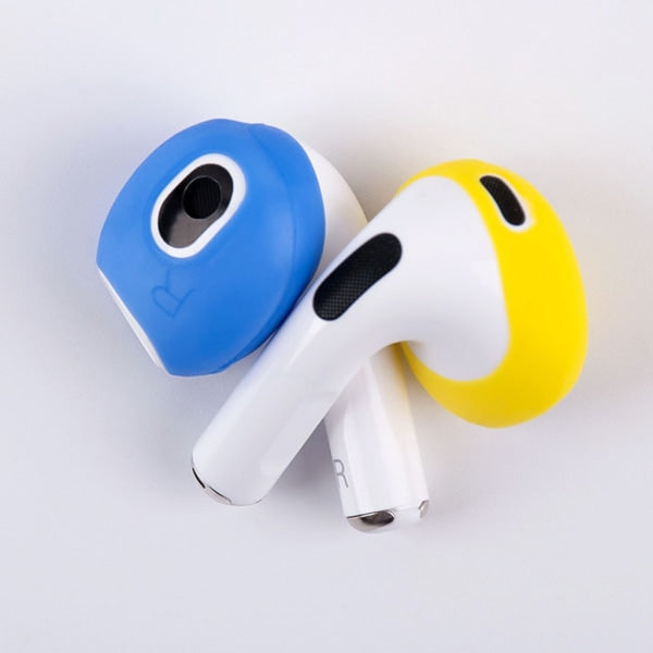 3 sets of earplugs for Airpods Pods 3 silicone ear caps Bluetooth compatible headphones Earplugs Ear cushions Ultra-thin anti-slip Blue red yellow Blue red yellow