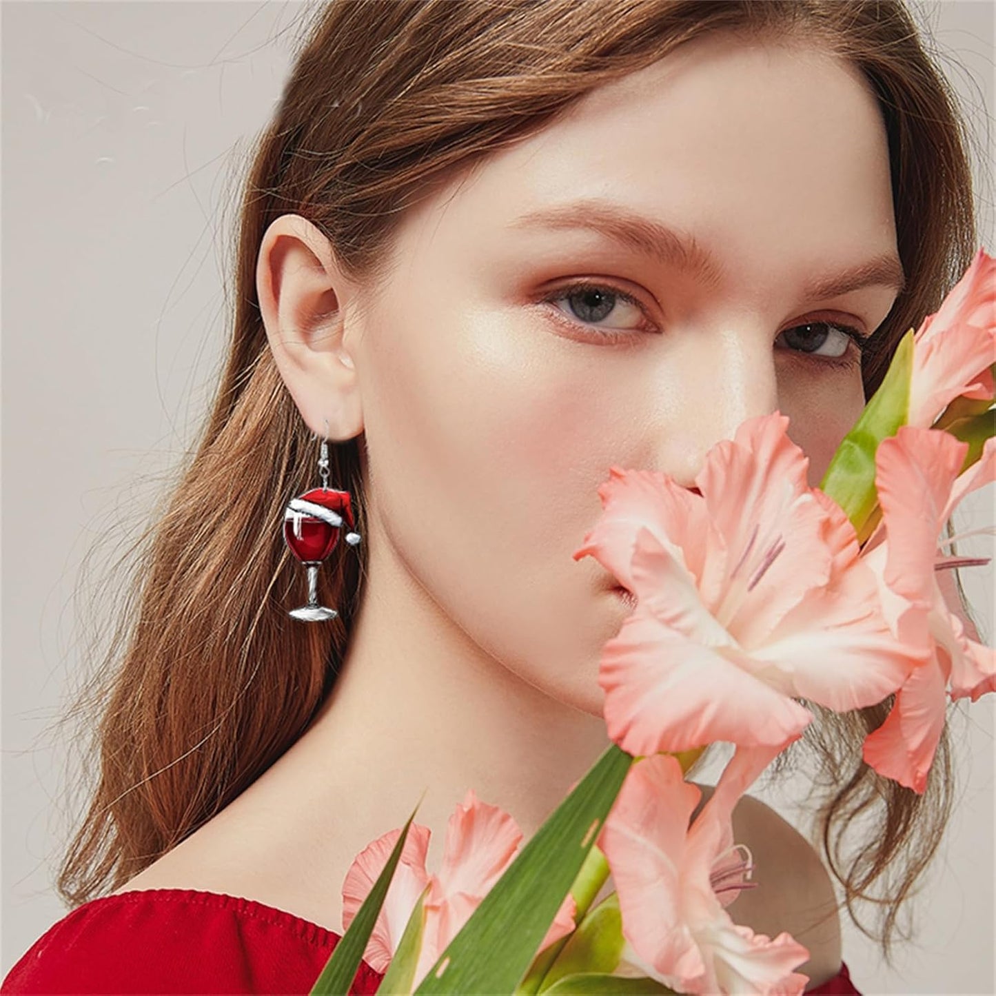 Wine Glass Earrings for Women Funny Creative Lightweight Acrylic Simulation Yellow Beer Whiskey Dangle Drop Earrings Holiday Party Chic Costume Jewelry