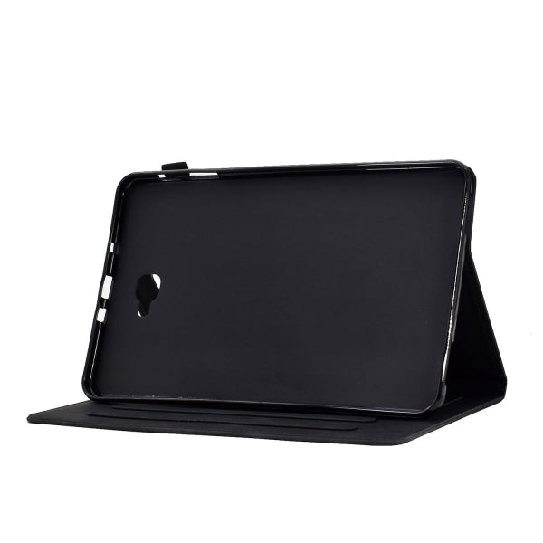 Compatible with Samsung Galaxy Tab A 10.1 2016 T580 T585 Shockproof Case Black Pu Leather Butterfly Floral Pattern Samsung