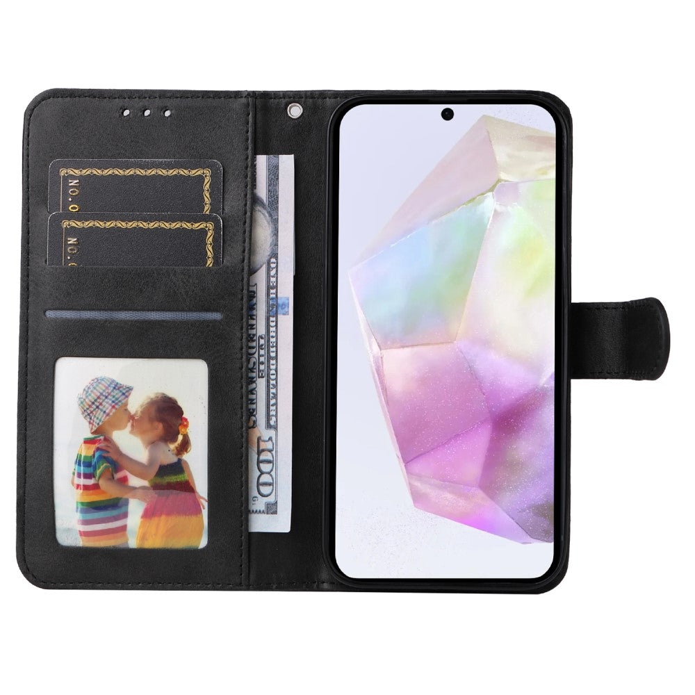 Compatible with Samsung A56 5G Wallet Case PU Leather Cover Samsung Multiple Colors Black Black Max