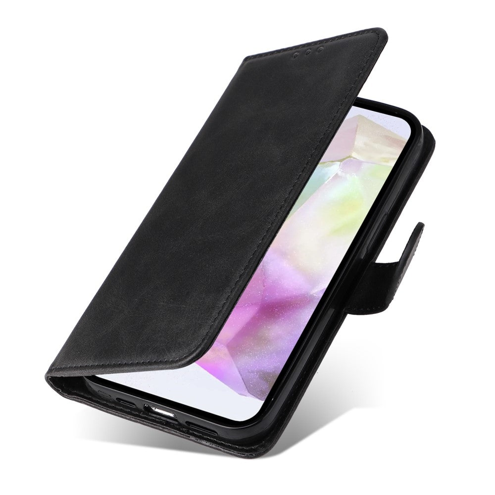 Compatible with Samsung A56 5G Wallet Case PU Leather Cover Samsung Multiple Colors Black Black Max