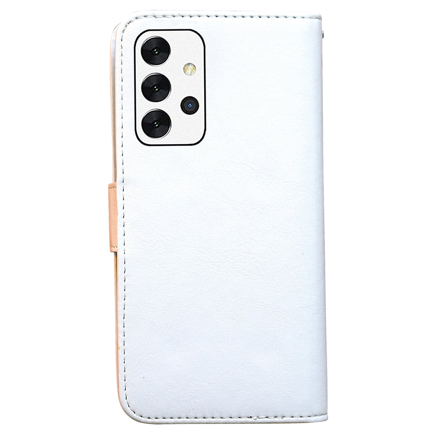 Compatible with Samsung Galaxy A32 5G Leather Case Protection White Max White