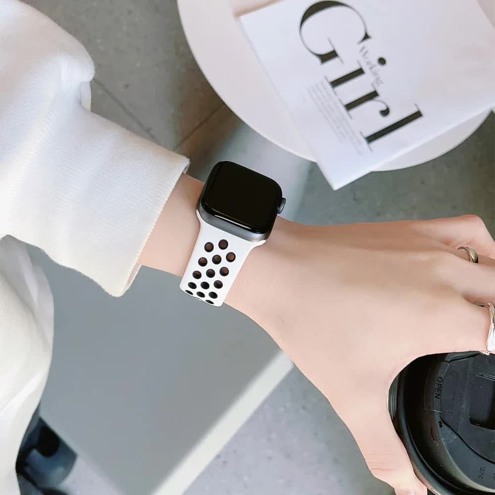 Compatible with Apple Watch Wristband Apple Watch Ultra 2 Series 9 8 SE 7 6 5 4 3 45mm 49mm 44mm 40mm 41mm 42mm Black Purple 11 SM