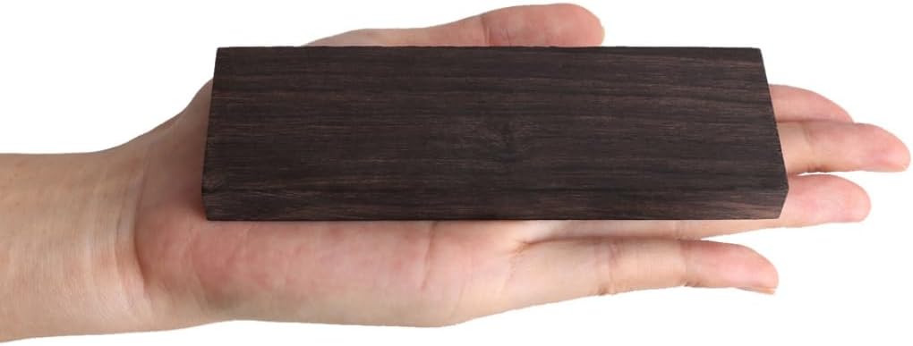 Ebony Wood Blanks 2 pcs High Gloss Fade-Resistant for DIY Musical Instrument Making