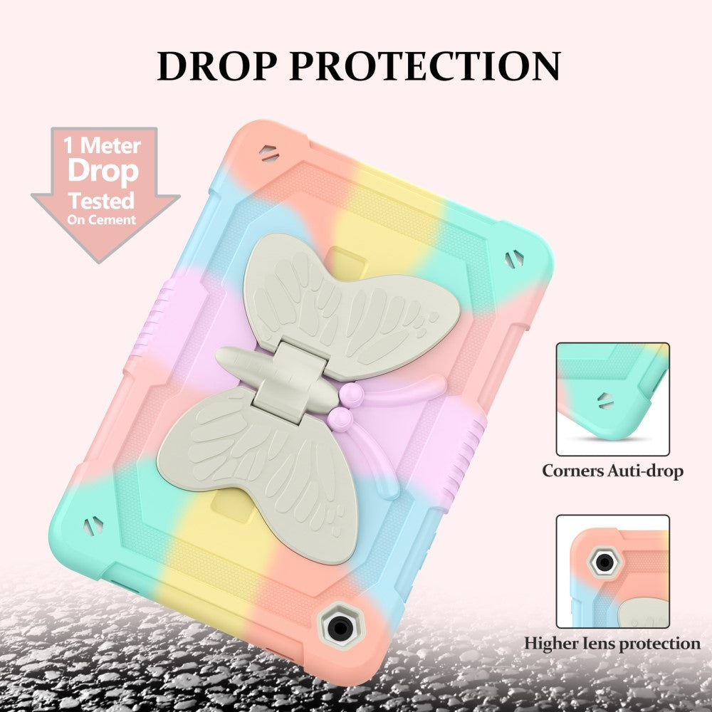 Compatible with Samsung Galaxy Tab A9 Plus 463 Butterfly Shockproof Hybrid Case