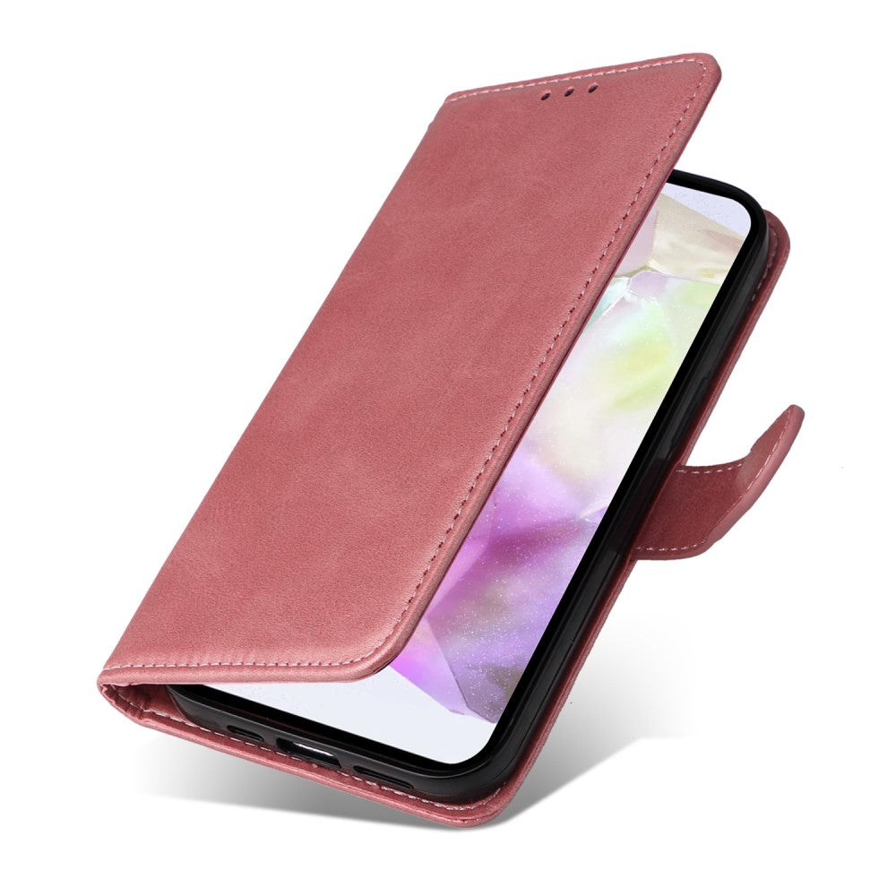 Compatible with Samsung A56 5G Compatible PU Leather Wallet Case Pink