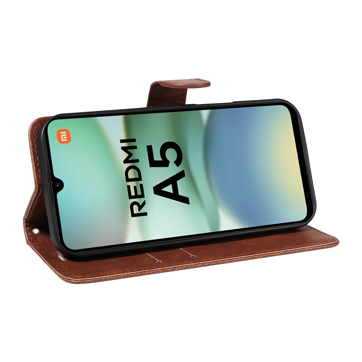 Xiaomi Redmi A5 4G PU Leather Wallet Case with Card Slots MGF Brown - Compatible with Xiaomi