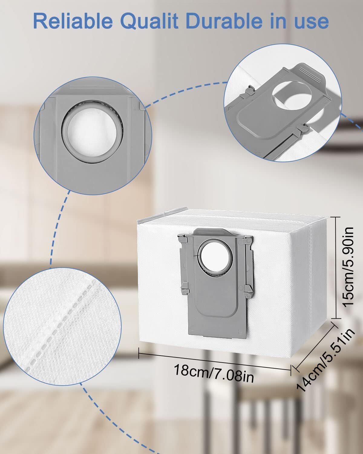 Suitable for Roborock S8 S8 Pro Ultra S7 MaxV Ultra S7 Pro Ultra Q7 Robot Vacuum Cleaner Bags 10 pcs compatible