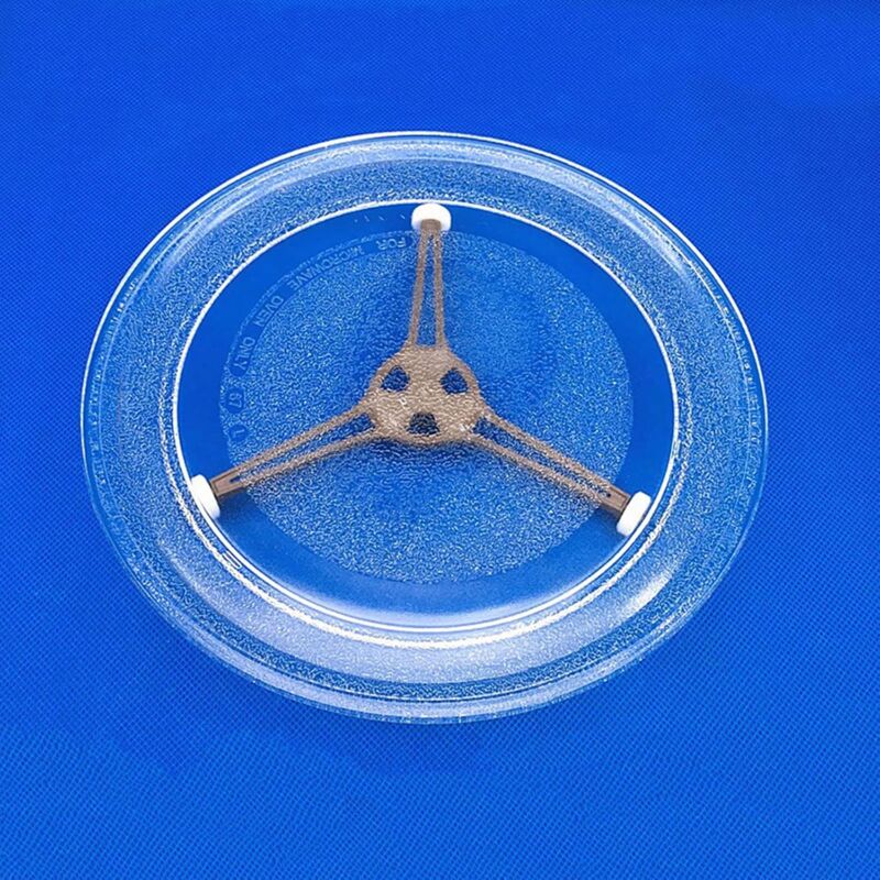 Triangle Shaped Tray, Microwave Tray Holder Stand, Microwave Oven ROtating Ring, For 24.5Cm Microwave Parts Flat Glass