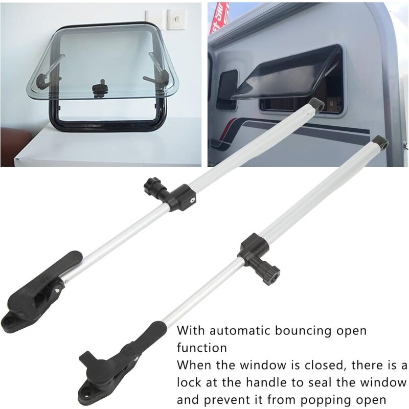 Caravan Window DAmper, Aluminum Alloy 310-435Mm 1 Pair Motorhome Window Support ROds For Camper Trailers