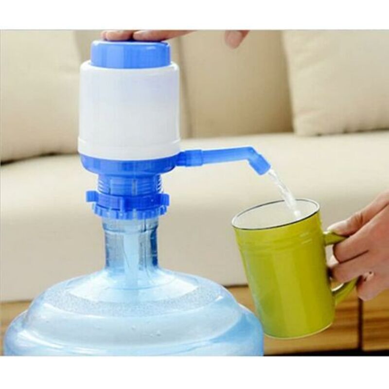 Universal Water Pump Dispenser Bottle Can 5L, 8L, 10L, 2.5L Anti-Drip, Adaptable, Manual Camping, School, Office, Home