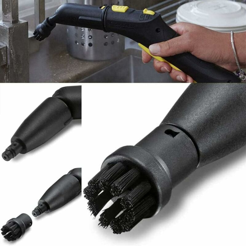 4 Pack Steam Cleaning Brushes, Steam Cleaning Accessories, ROund Brushes Set, For Kärcher Sc1 Sc2 Ctk10 Sc3 Sc4 Sc5 Sc7