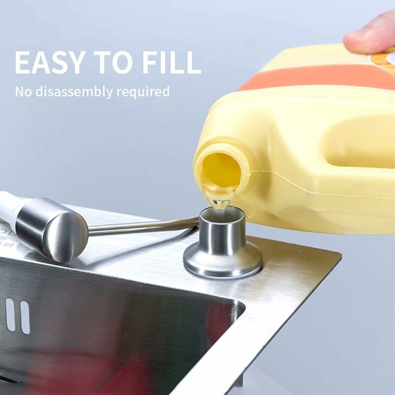 Soap Dispenser, Built-In Soap Dispenser, Stainless Steel Kitchen Sink Soap Dispenser, Built-In Soap Dispenser With