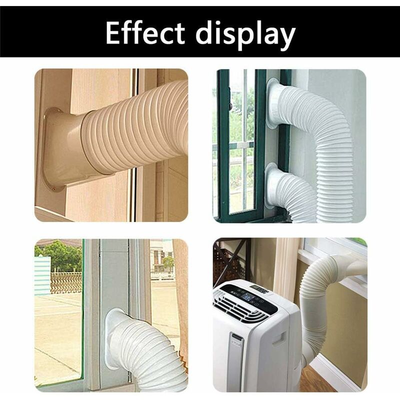 Air Conditioner Window Hose Adapter Flat Mouth Interface 15Cm, Universal For Portable Air Conditioner And Tumble Dryer