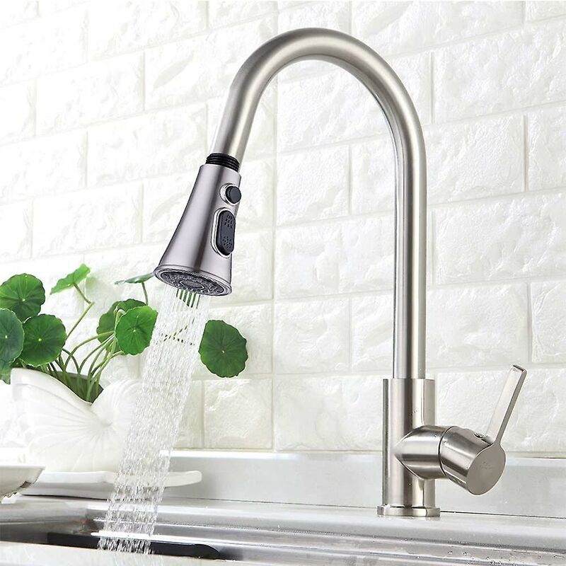 Kitchen Faucets Shower Head Replacement Head For Mixer Tap, Shower Head Shower Head 2 Jets Chrome Kitchen Sink Faucet