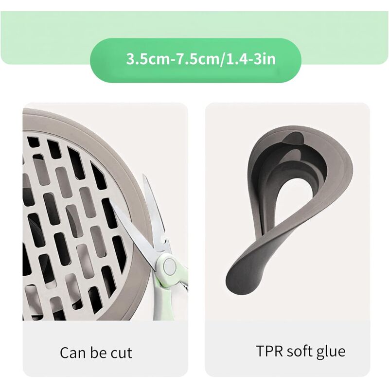Shower Sink Drain Check Valve Channel Core Anti-Odor Kitchen Bathroom Backflow Preventer Bathroom Pipe Check Valve