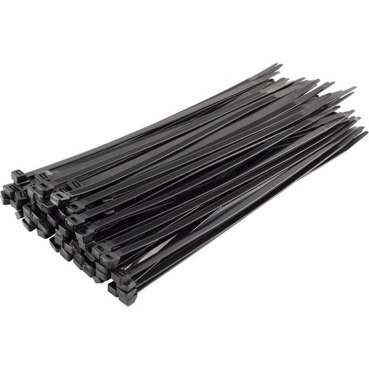 Nylon Cable Tie - 300Mm X 7.6Mm - Black - Heavy Duty Cable Tie - Heavy Duty Cable Ties - Pack Of 100