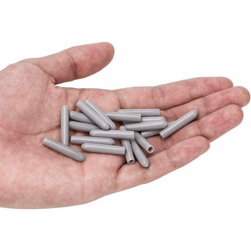 120 Pieces Dishwasher Caps, Inner Diameter 3Mm Pvc Protective Cover, Dish Basket, 325Mm (Grey)