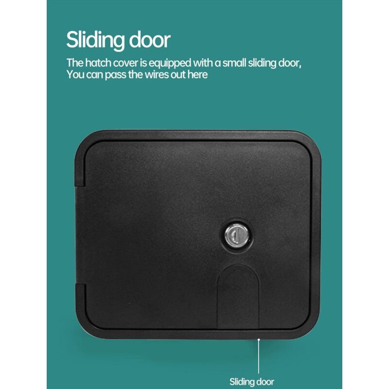 Rv Cable Hatch, Replacement Parts Rv Access Panel Accessories Waterproof - Lock For Converting A Camper Trailer,