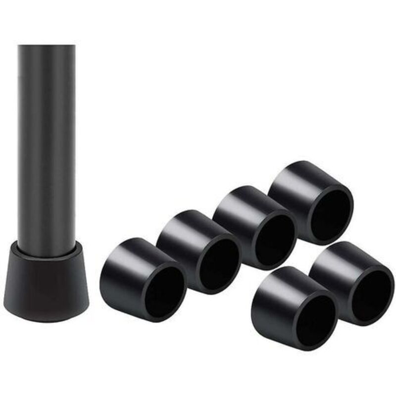 16 Pack Chair Leg Caps, Chair Leg Cap Rubber Chair Leg Protection End Caps, Inner Diameter - 7/8 Inch / 22 Mm, Black