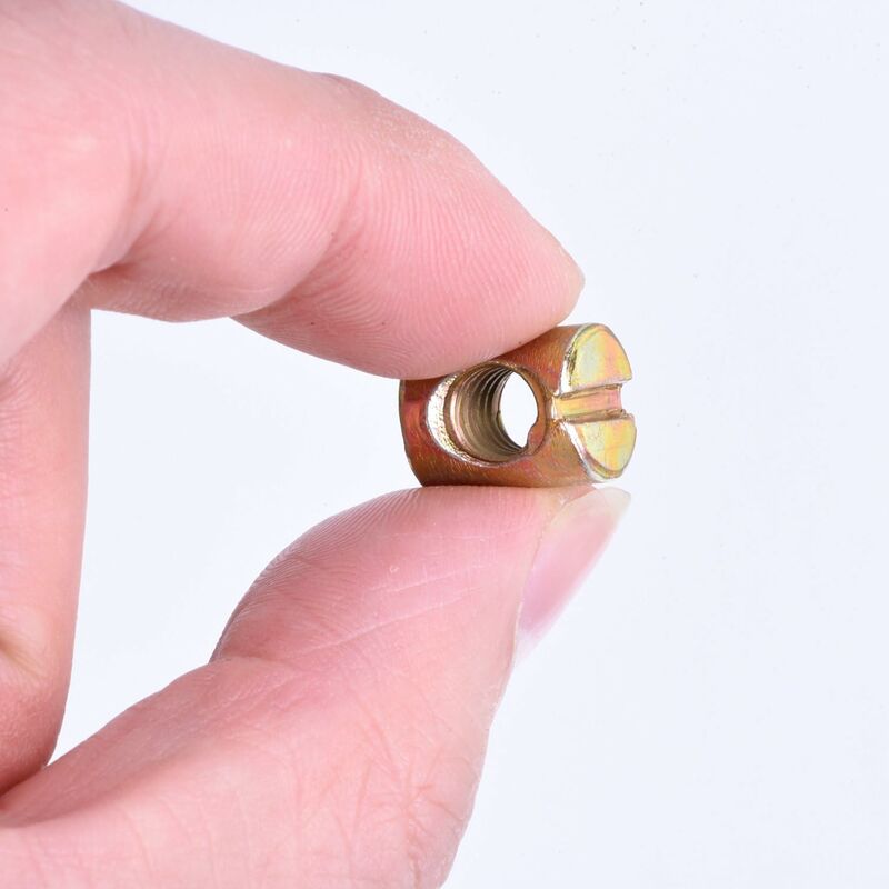 20 pcs M6 Slotted Nuts For Furniture Chairs Beds Cribs