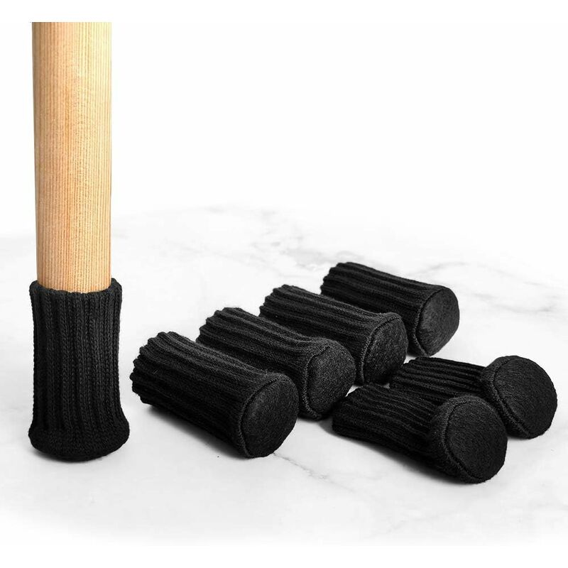 24 pcs Felt Furniture Chair Socks, Table Covers Furniture Caps Feet Pads Floor Protectors - Prevent Scratches And Noise