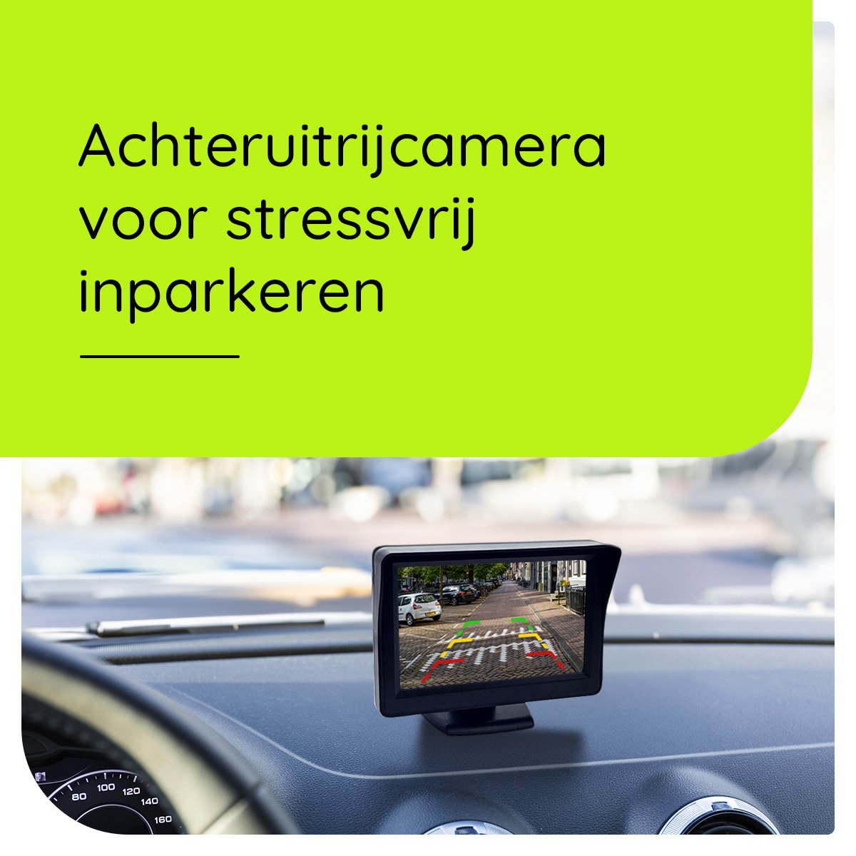 Procar® ARC1 HD Parking Backup Camera + 4.3-inch TFT LCD Monitor - Black