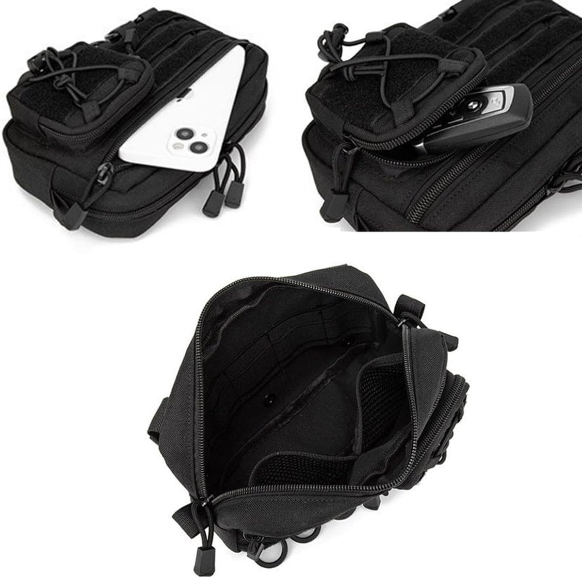 Bike bag - Fanny pack - Organizer - Pouch - Ultralight storage box - Waterproof Oxford Ripstop - Perfect for hiking, cycling, and survival gear
