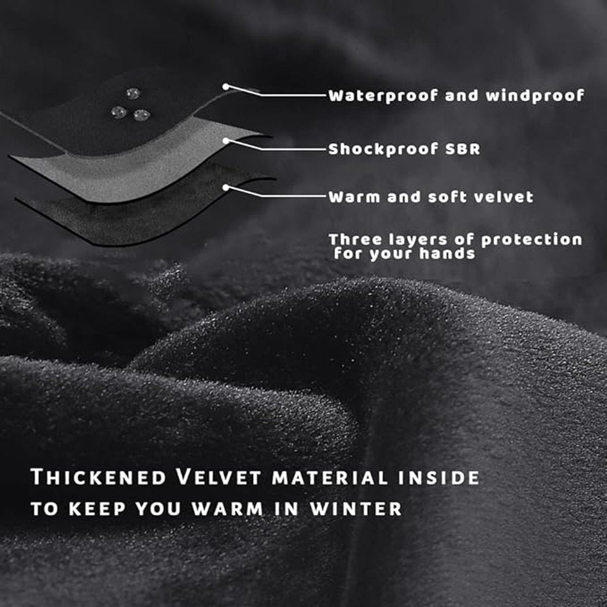 Gloves - Cycling Gloves - Gloves - Windproof and Warm - Cycling Gloves - Winter Gloves for Women and Men - Suitable for Cycling - Jogging - Mountain Biking - Golf - Walking - Football - Running - Women's - Men's - Children's