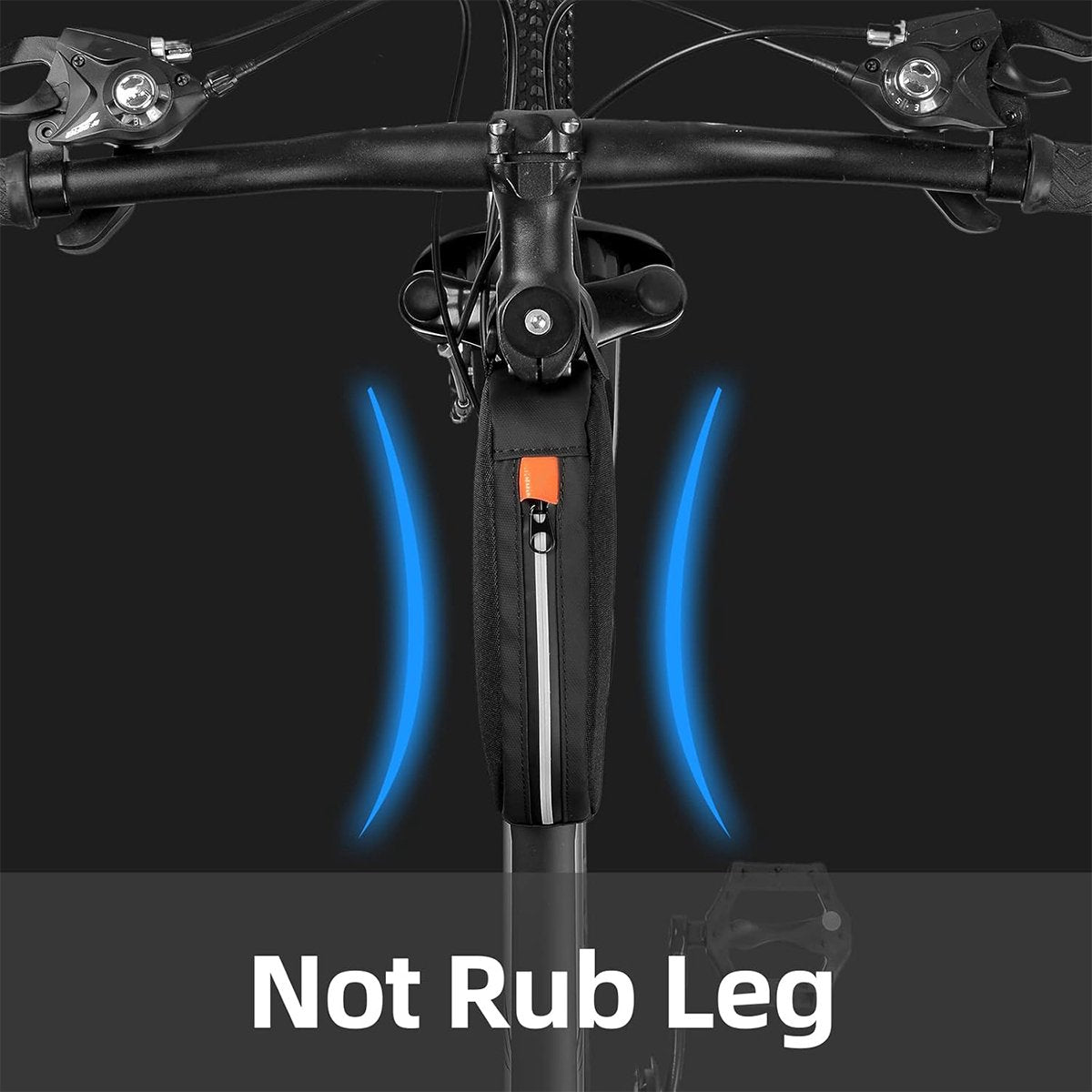 Waterproof bicycle bag for front frame, bicycle bag for top tube, suitable for road bikes, mountain bikes, outdoor cycling, travel and hiking