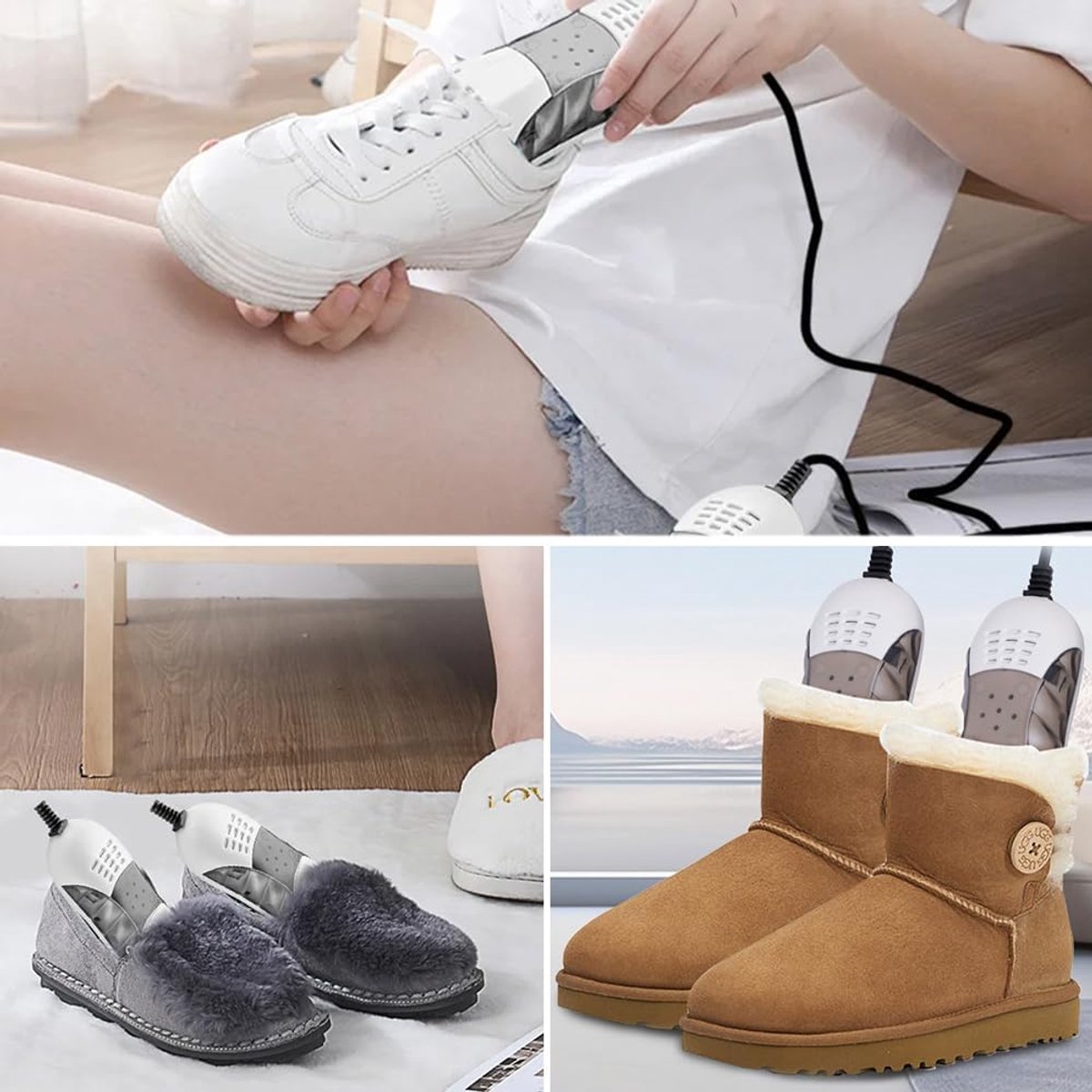 Shoe dryer - Women's shoe dryer - Electric shoe dryer - Shoe and boot warmer - Shoe and boot warmer - Portable shoe dryer - for drying and eliminating odors