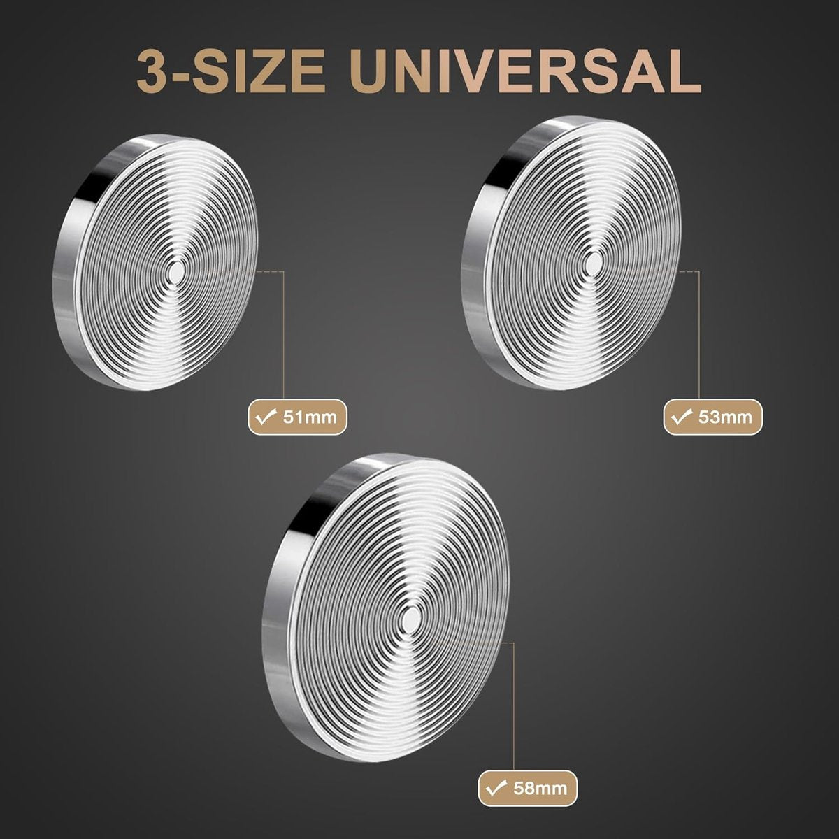 Tamper - Coffee tamper - Espresso tamper - 51 mm espresso tamper - Aluminum and stainless steel espresso tamper - Ergonomic self-leveling tamper - For baristas - Black