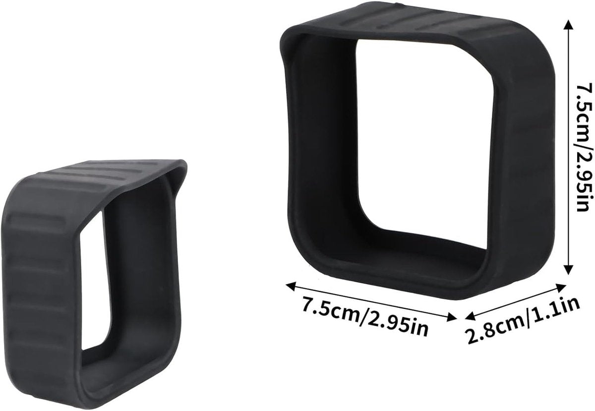 Protective Camera Covers - Pack of 2 Silicone Protectors - Flexible and Lightweight - Scratch Resistant - Made of Silicone - For Security Cameras with Flash