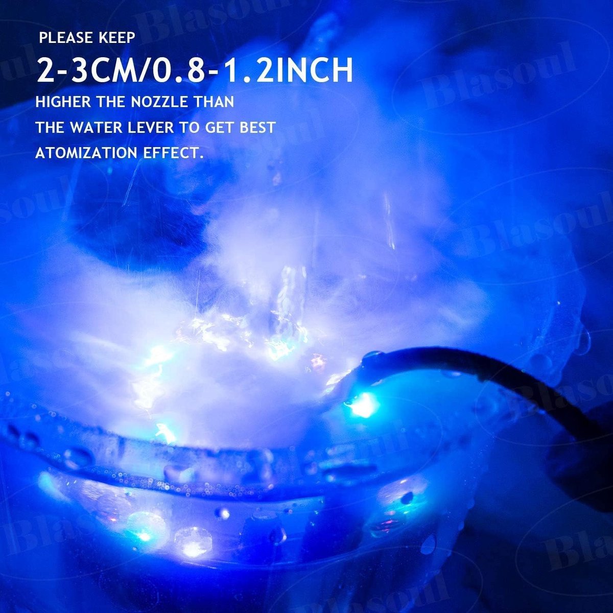 12 LED Ultrasonic Mister for Sinks and Decoration
