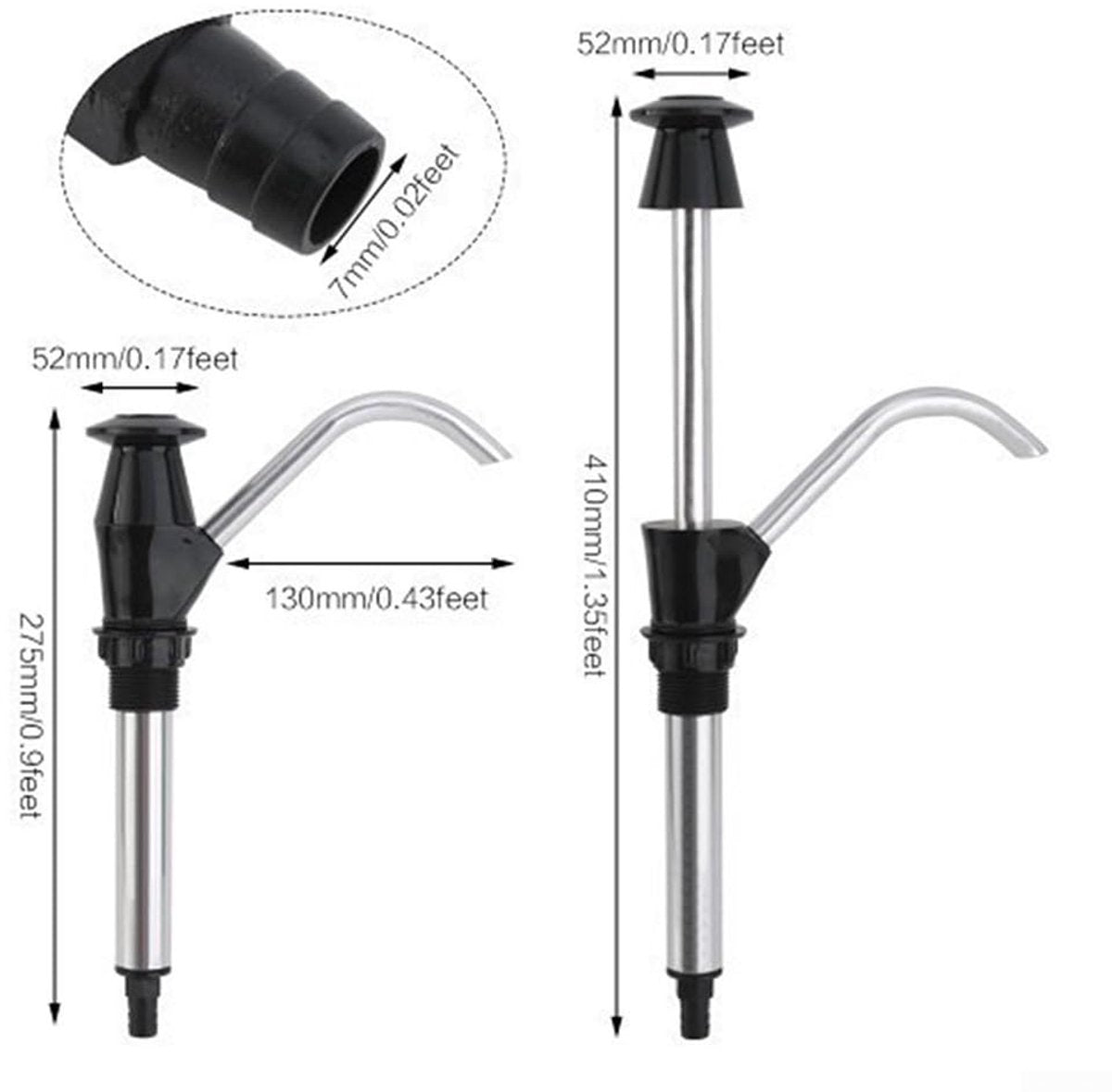 Manual Water Pump - Manual Water Pump for Sink - Manual Water Pump - For Caravan Sink Tap for Caravan, Motorhome, Boat, Work Vehicle - Black