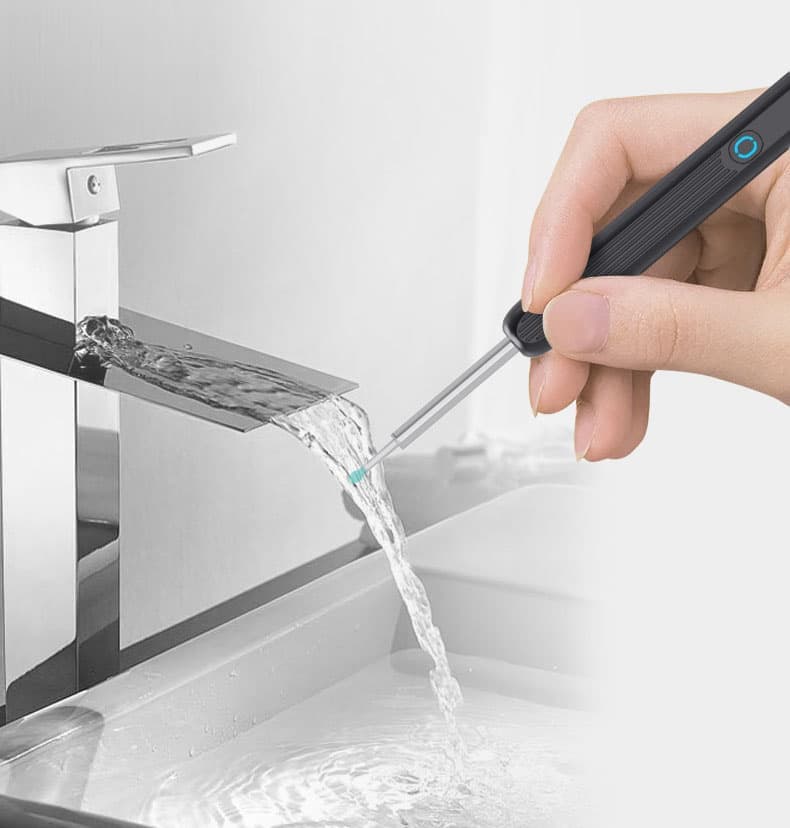 Smart Ear Cleaner with 1296P HD Camera, Wireless Earwax Removal with WiFi Endoscope, Safe Inspection and Intelligent Temperature Control, White