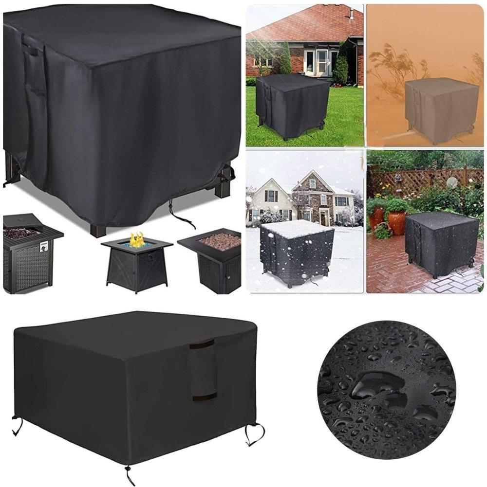Waterproof 420D Oxford Furniture Cover for Outdoor Tables Chairs and Grill, UV and Dust Protection, 82 cm x 82 cm x 61 cm