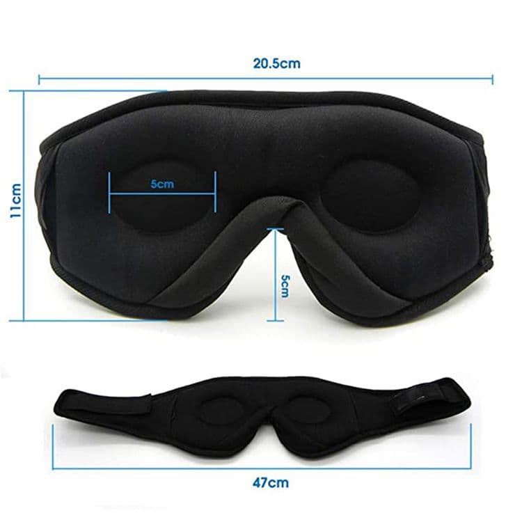 Bluetooth Sleep Headband with Eye Mask, Stereo Music for Sleeping and Relaxation, Pink