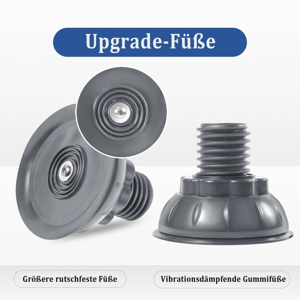 Washing machine base with vibration damping legs, strong load bearing capacity non slip and practical, 26-29cm