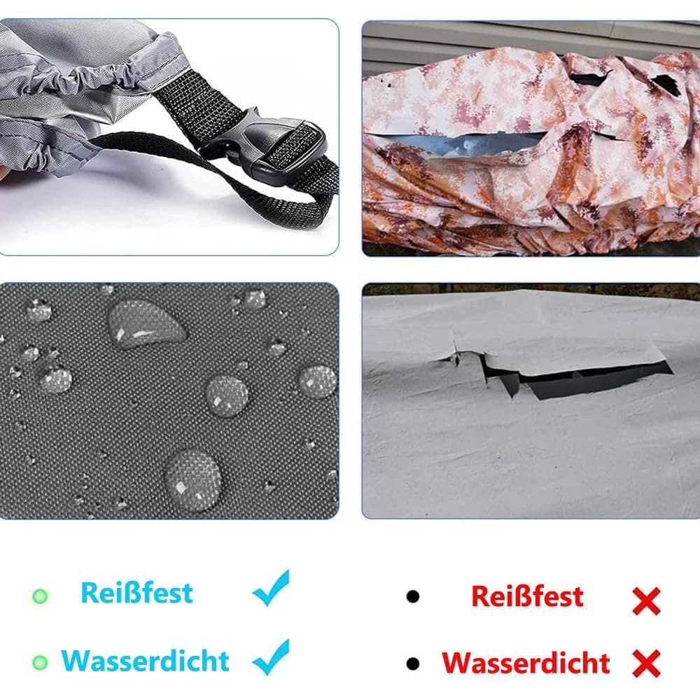 Waterproof Kayak Cover 420D Thick, Dust and UV Protection, Universal for Canoe SUP Boat, Outdoor Use, M