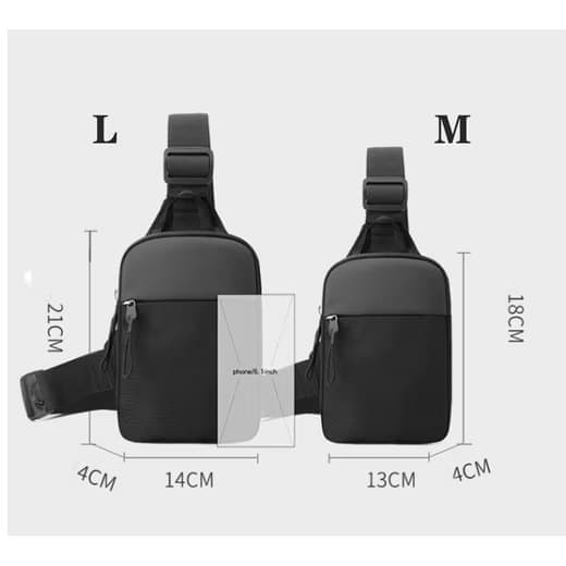 Waterproof Shoulder Bag for Cycling Sports Travel, Black, M