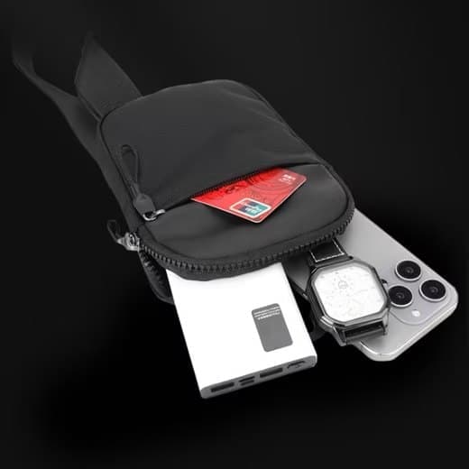 Waterproof Shoulder Bag for Cycling Sports Travel, Black, M