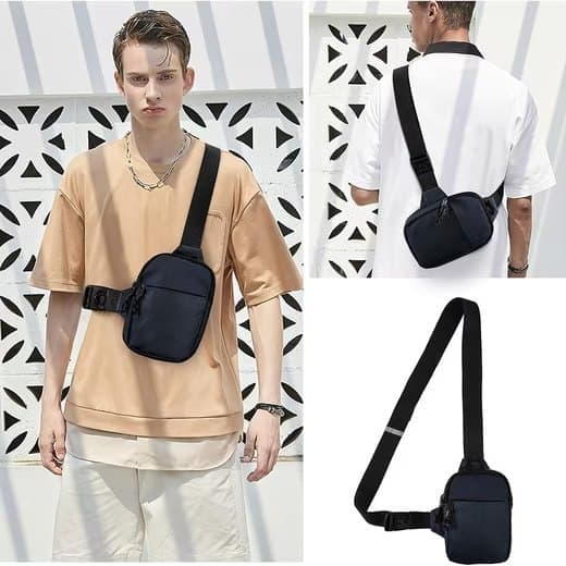 Waterproof Shoulder Bag for Cycling Sports Travel, Black, L