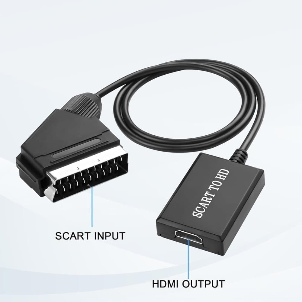 SCART to HDMI Converter 1080p with Audio and Video Support