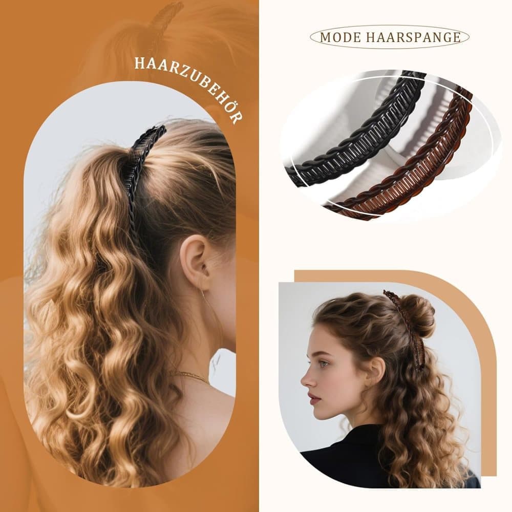 2 pcs Banana Hair Clips, French Fishtail Hair Accessories Combs